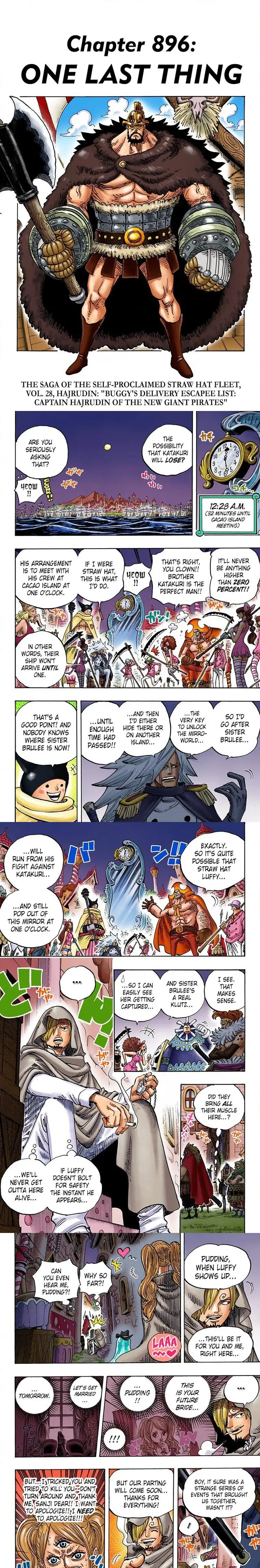 One Piece Digital Colored Chapter 896 image 1